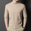 2025 Men's Winter Thickened Sweater: 48ct Fine-Spun, 400g Semi-High Collar, 100% Pure Wool