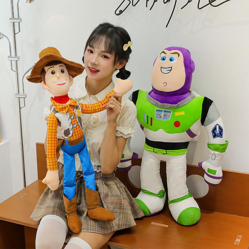 Toy Story Buzz Lightyear Woody Plush Doll With Soft Pp Cotton Filling For Kids Room Decor