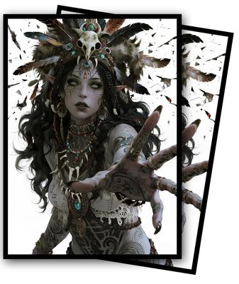 MTG Card Sleeves (Witches), Ultra Clear Front & Matte Finish, 100 Standard Size Matte Art Sleeves for Magic the Gathering.