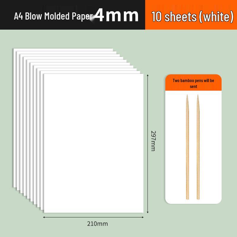 A4 Printmaking Set for Kids: 4mm Blow Molding Board & Rubbing Tools