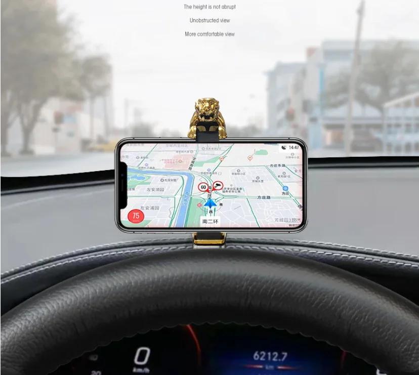 Cool Jaguar Cheetah HUD Suport pentru telefon pentru mașină Leopard Suport GPS pentru telefon mobil Suport 360 de grade Suport de clemă reglabil Accesorii