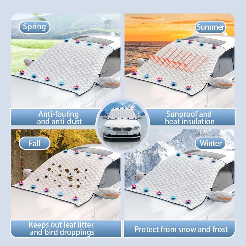 For Morris Garages MG3 MG5 MG6 MG7 MG GT GS ZS HS EZS EHS Magnetic Car Front Windshield Anti-Snow Shield Sunshade Cover Car Part