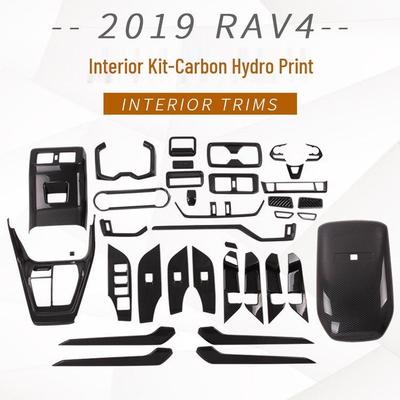 2019 RAV4 Wykończenie Wnętrza: Podłokietnik, Wylot powietrza, Przełącznik klimatyzacji, Kierownica, Regulacja reflektorów, Ramka zmiany biegów