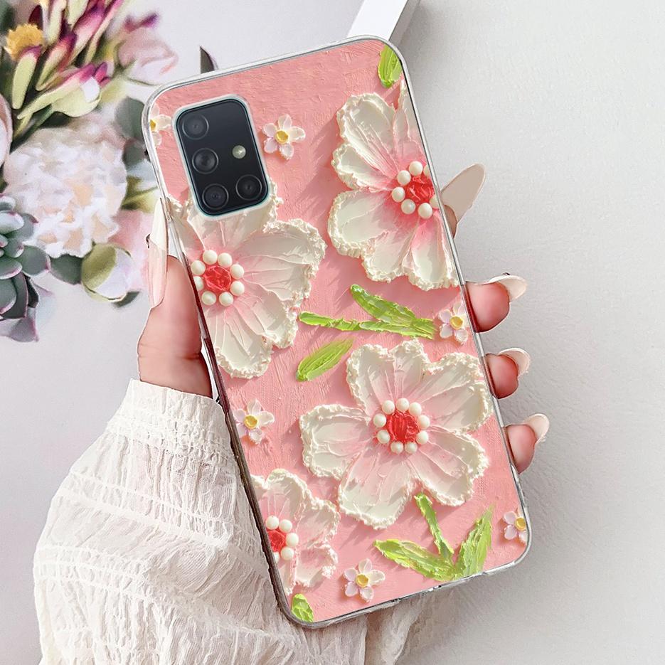 For Samsung Galaxy A31 A51 A71 Case A315F A515F A715F New Luxury Painted Cover Soft Silicone Case For Samsung A51 A 31 71 Fundas