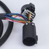 HC3Z1416A7 Trailer Light Repair Harness with 7 Way Socket, Plug In Rear Tow Wiring Assembly for 2017-2022 Pickup Trucks, 7 Foot Reach Use