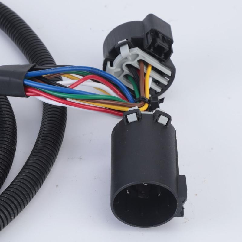 HC3Z1416A7 Trailer Light Repair Harness with 7 Way Socket, Plug In Rear Tow Wiring Assembly for 2017-2022 Pickup Trucks, 7 Foot Reach Use