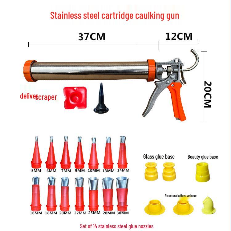 Automatic Structural Adhesive & Sealant Gun for Silicone and Glass - Home & Window Decoration Tool