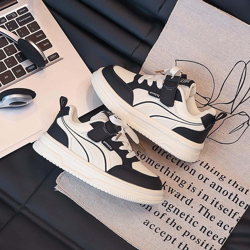 

Обувь для девочек детская белая обувь обувь для мальчиков и девочек весенне-осенние одинарные туфли 2025 новая спортивная обувь студенческая обувь 28