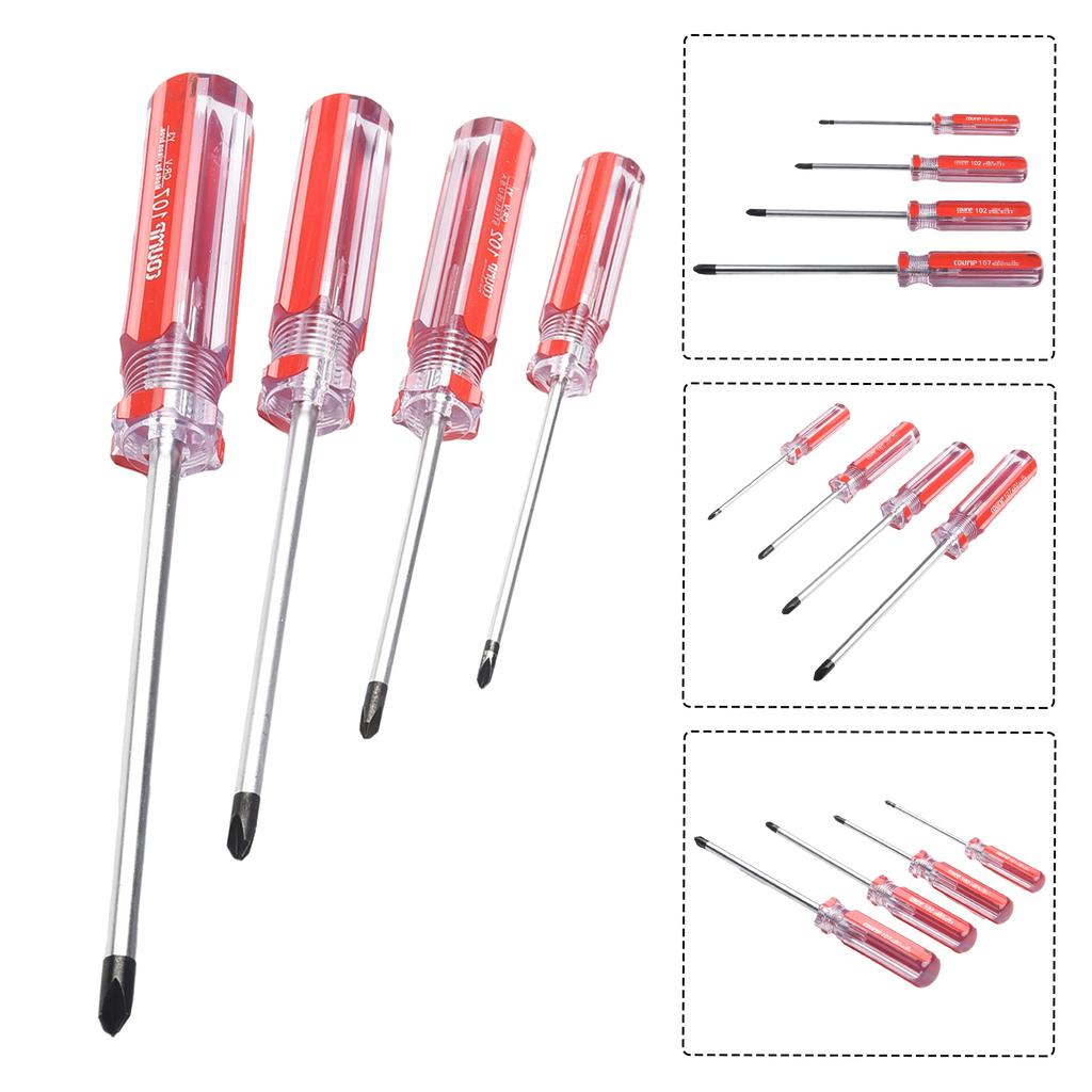 4pcs Y-shaped Screwdriver Chrome Vanadium Steel Nonslip