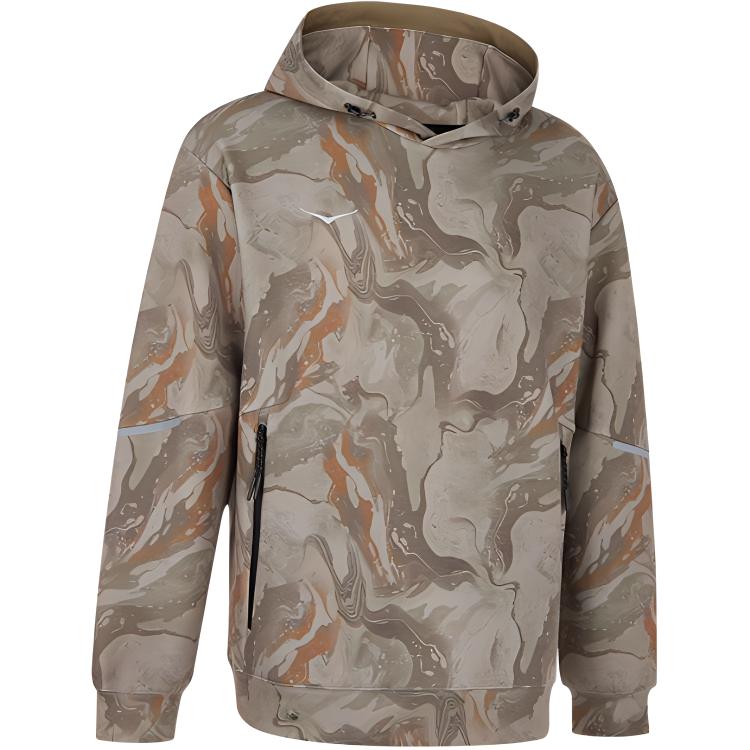 HOKA One One Aw24 Knit Hoodie Men Hoodies Dark-Olive-Green 1171816