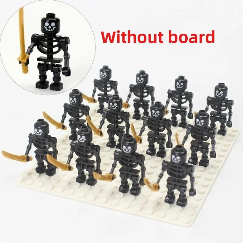 Skeleton Soldiers, Skeleton Corps with Weapons, Building Blocks, Humanoid Dolls, Toys, Birthday Gifts, Cartoon Characters.