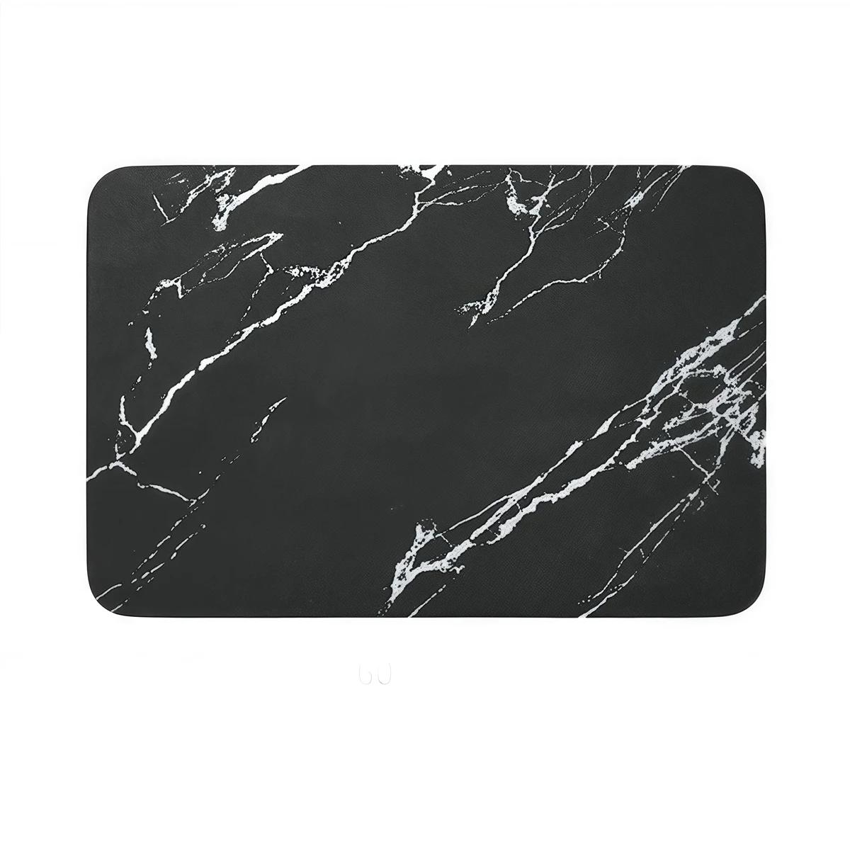 Anti-slip Rubber Bottom Mat Diatomite Bath Mat Anti-Slip Bathroom Mat Multi-Purpose Floor Pad Thin Profile Mat чёрный