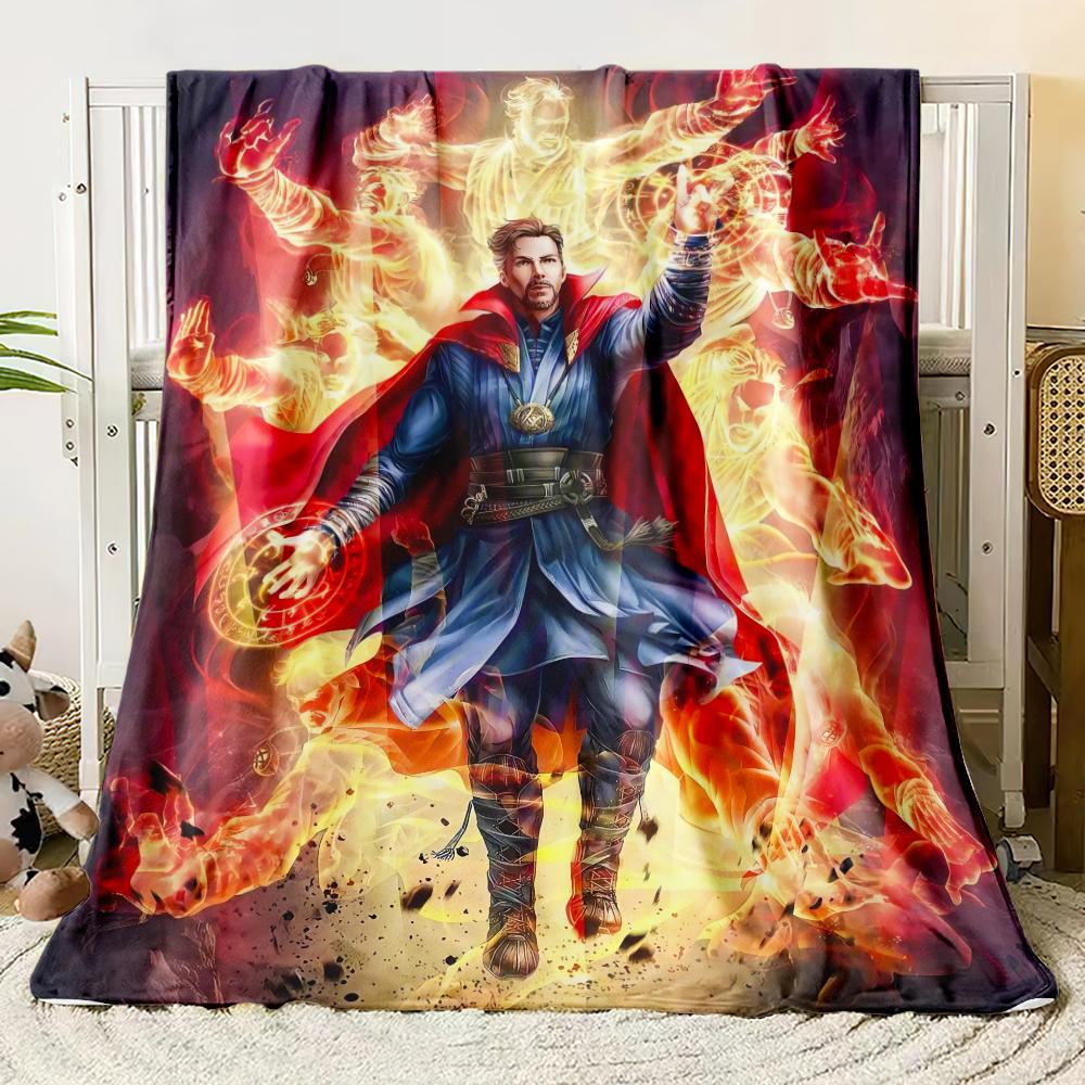 Marvel Flannel thin Blanket Bedroom Living Room Sofa Blanket Student Nap Office Nap Camping Trip Girlfriend Gift