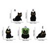 Delicado Pin Metálico con Tema Animal Broche Elegante con Forma de Gatos en Miniatura Joyería Para Accesorios de Ropa
