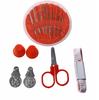 64 Pcs Sewing Thread Spools Travel Sewing Kit Measure Scissor Thimble Thread Needle Storage Box