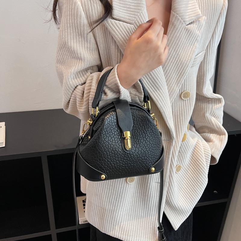 

Light Luxury Contrast Color Single Shoulder Bucket Bag Hot Selling Zipper Crossbody Bag 16*19*11 чёрный