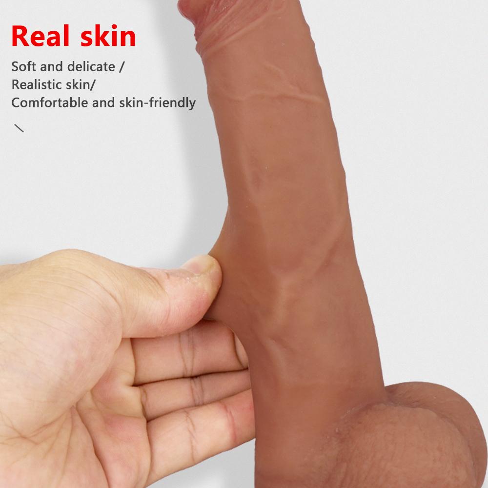 King Cannon Telescopic Swing Vibration Heating Silicone Dildo Masturbation Device Adult Sex Toys Orgasm Artifact