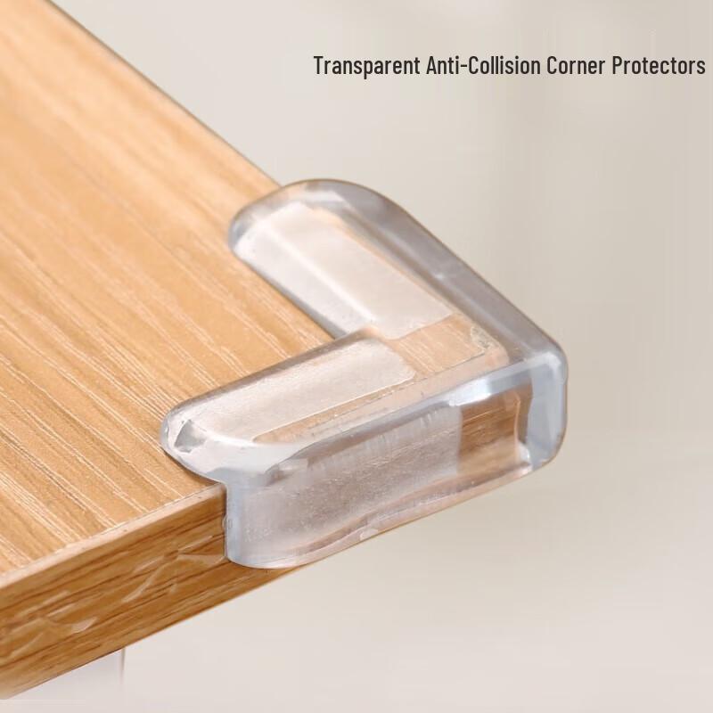 Transparent L-Shaped Silicone Table Corner Protectors
