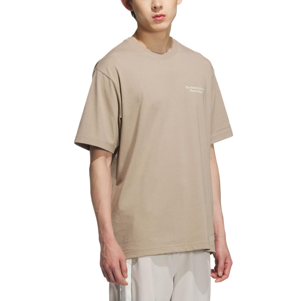 Adidas GFX SHORT SLEEVE T SHIRT T Shirt Men's White Umber Brown KF0126