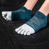 Winter Cotton Short Five Toe Socks Five Finger Soccer Socks Breathable Sports Men Football Anti-slip Running Ankle Socks