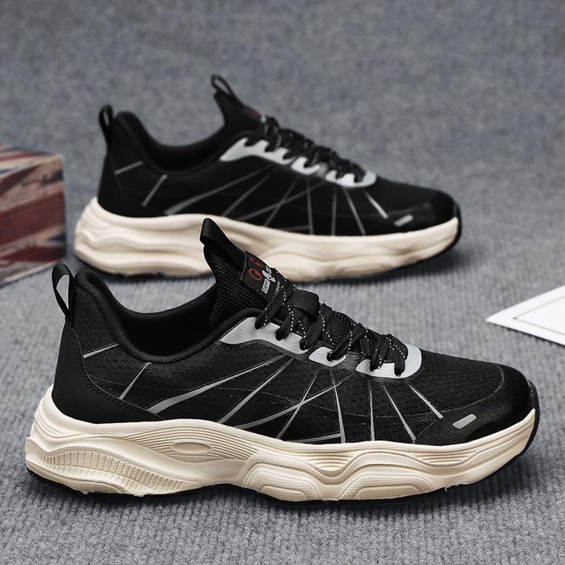 

Men s shoes 2025 new summer breathable mesh casual running sports shoes men s youth platform dad trendy shoes 44