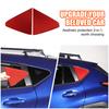 Red Carbon Fiber Rear Window Triangle Glass Trim Sticker For Subaru Crosstrek 24