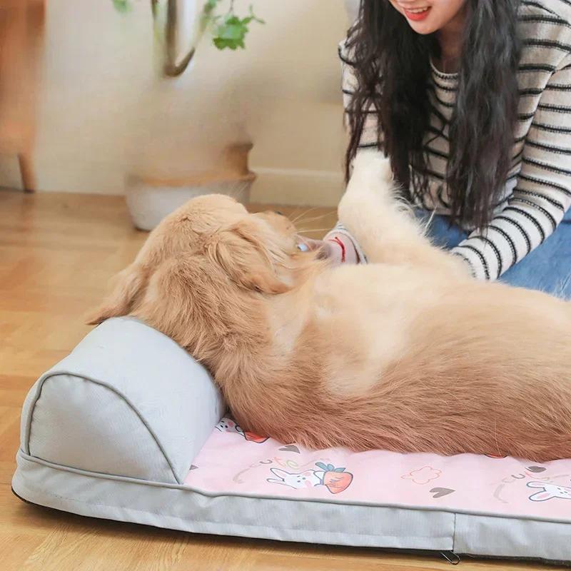 Dog Cooling Mat Summer Dog Beds Oxford Waterproof Dog Mattress Washable Pet Sofa for Small Dog Soft Sleeping Beds Pet Supplies