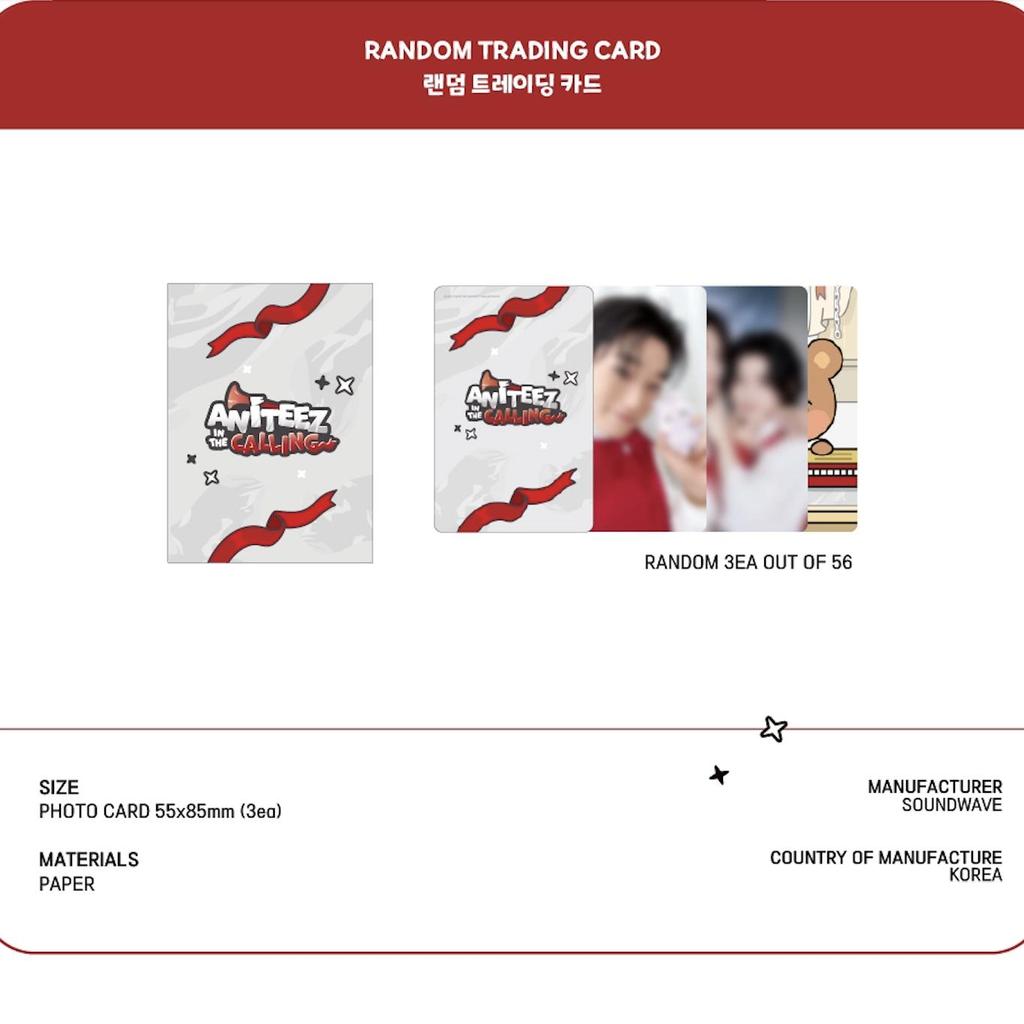 Merch ATEEZ - [ANITEEZ IN THE CALLING] MD ZUFÄLLIGE SAMMELKARTE