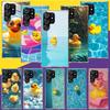 Gummienten Schwimmbad Handyhülle Für Samsung Galaxy S26 S25 Edge S24 S23 FE S22 Ultra S21 Plus S20 + Fundas Hülle Coque Gal