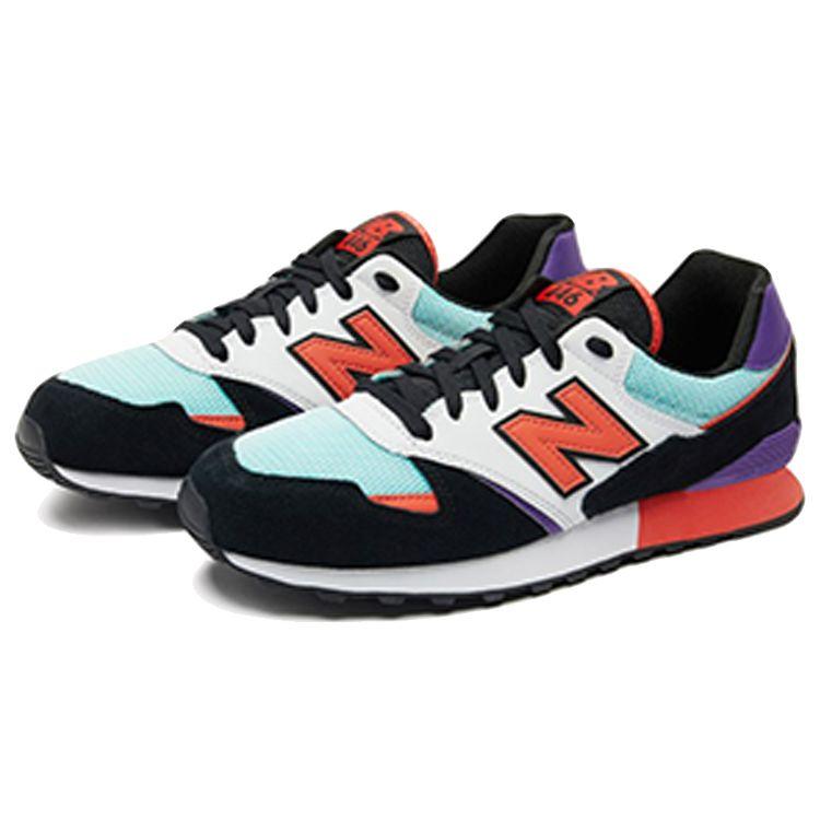 New Balance Nb 446 Retro Low-Top Marathon Running Shoes Unisex Sneaker Black Red Purple U446GA1