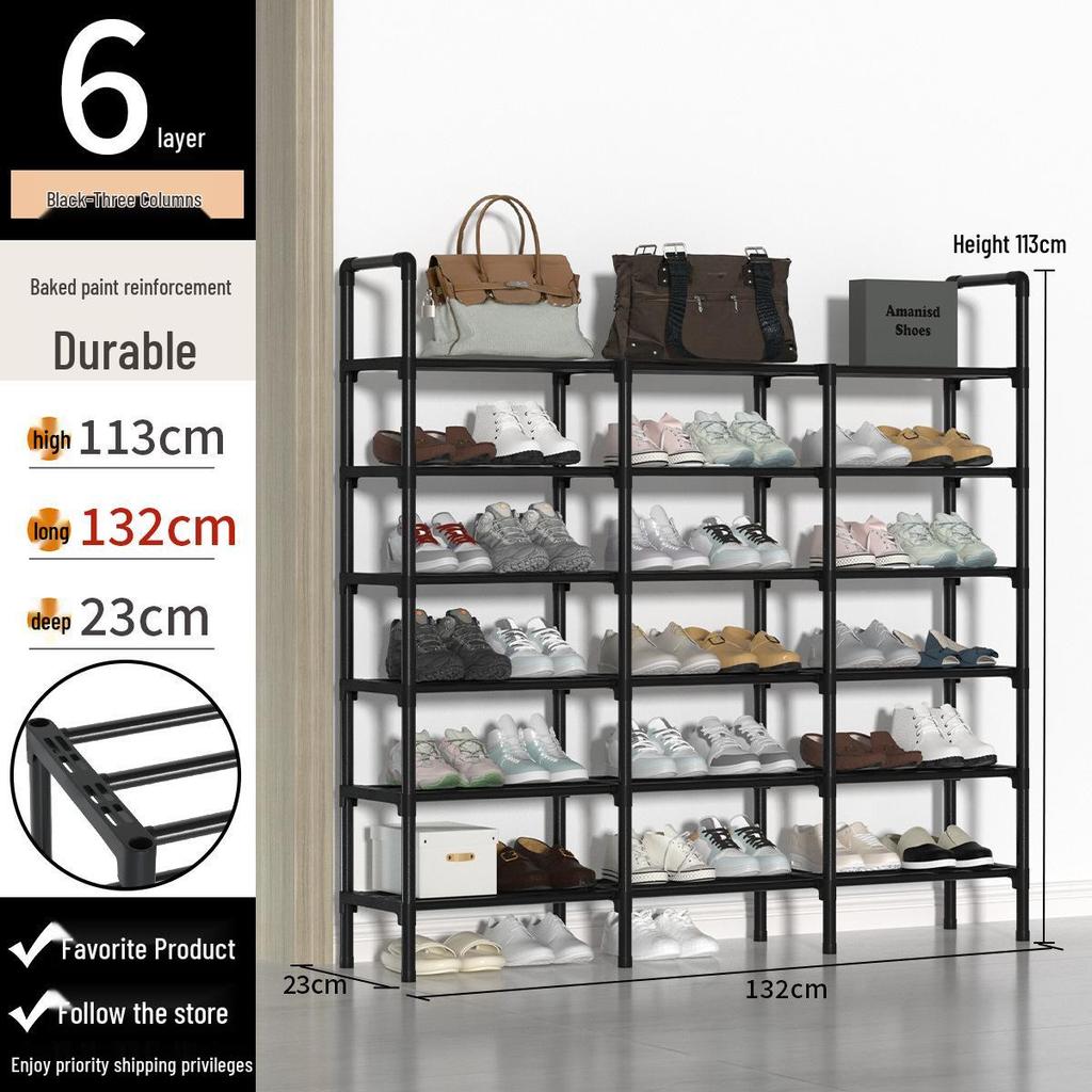 Multi-Tier Shoe Rack: Simple, Economical Storage Cabinet for Dormitory and Entryway