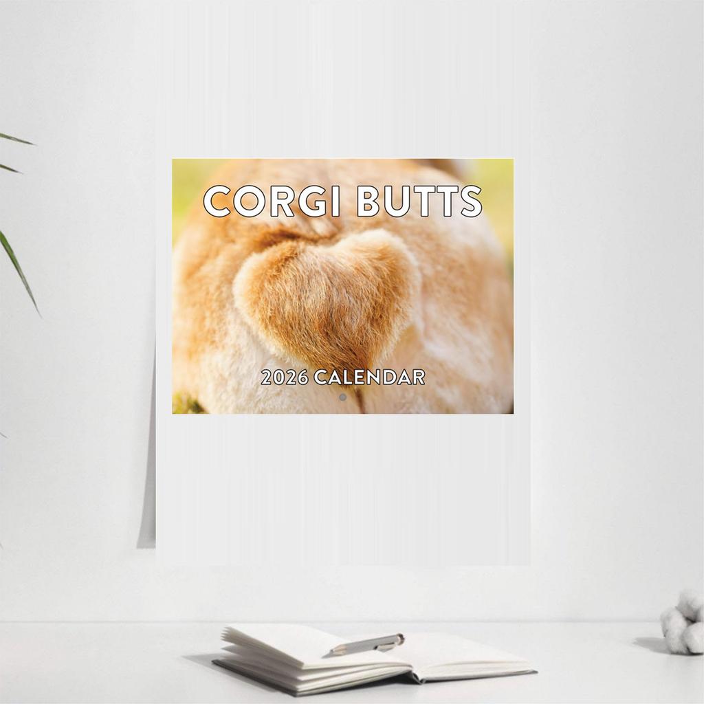 Corgi Butt Calendar 2026 Monthly Wall Calender 12 Month