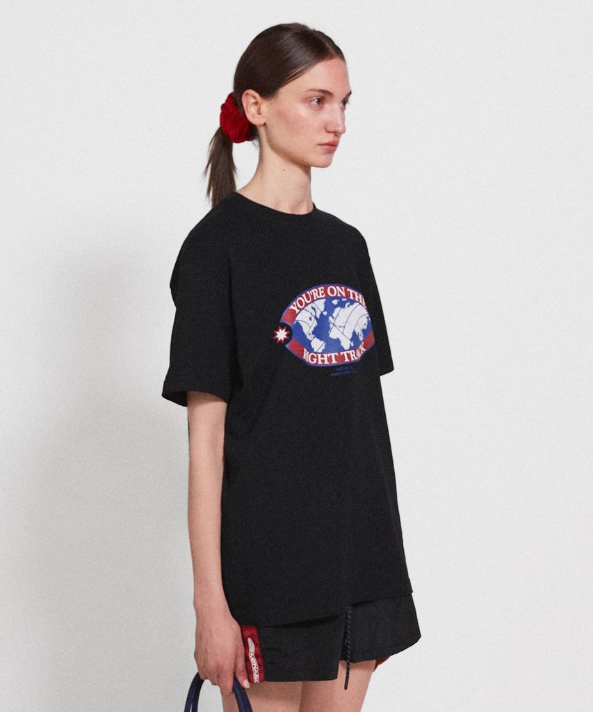 Minasu Right Track T Shirt_Black