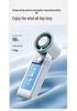 Portable Handheld Cooling Fan with Digital Display, Long Battery Life, USB Rechargeable, Foldable Design for Outdoor Use