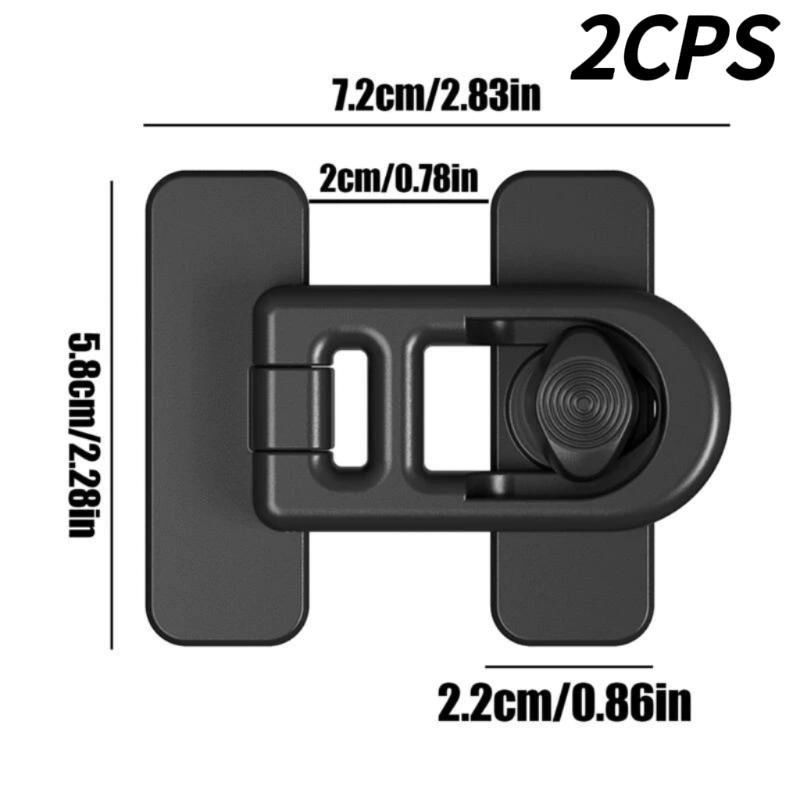 2Pcs Refrigerator Lock Baby Child Safety Lock - Fast And Easy Adhesive Cabinet Drawer Lock Mult