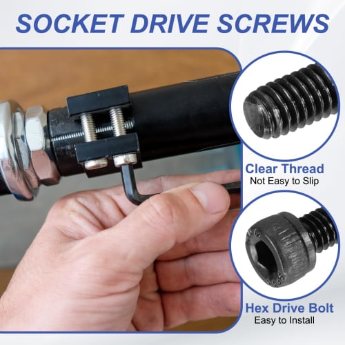 PATIKIL 50-Piece Hex Socket Head Cap Screws, M4 X 10mm, 12.9 Grade Carbon Steel, for Home Hardware, Electrical, and Mechanical Equipment Installation