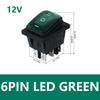 1/5/20PCS 3 Position 6 Pins KCD4 Waterproof Switch ON-OFF-ON Rocker Switch 12V Power Switch self-Locking 16A 250VAC 20A125VAC