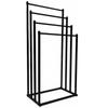 Bathroom Stand with 4 Arms, Loft Style, Black Hanger, Metal Loft Holder