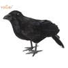 Simulation Black Crow Raven Bird Repellent Pest Control Pigeon Repellent Realistic Garden Decoration Outdoor Decorative Prop