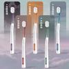 5 independent small head household natural series deep cleaning men's and women's universal new soft bristled toothbrush