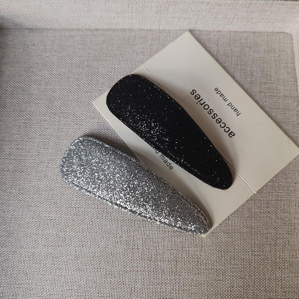 

2 шт. Блестящие черные серебристые заколки-невидимки для волос, боковые зажимы для волос для женщин, девочек, детей, подарок, аксессуары для волос, головной убор, украшение