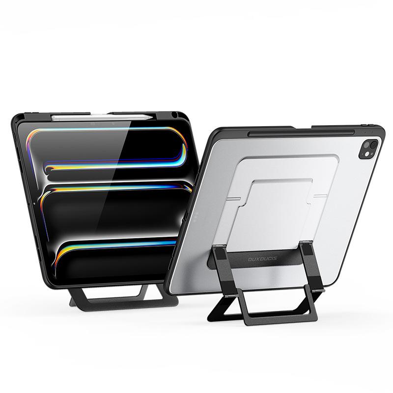 Applicable iPad11 Transparent Matte Flat Plate Protective Case Pro13 Aluminum Alloy Bracket Heightening Rear Case Wholesale