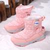 Kids' Mid-Calf Snow Boots: Warm, Thick, Plus-Velvet Winter Style for Boys & Girls