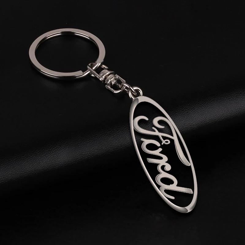 Car Sticker 1Pcs Car Key Chains Keyring Pendant Metal Keychain Holder Auto Goods For Ford Fiesta Focus 2 Mk3 Mondeo Mk4 Mustang