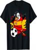 Dabbing Penguin Spain Soccer Fans Jersey Flag Football Lover T-Shirt