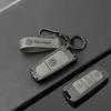 Zinc Alloy Leather Car Remote Key Case Protector Cover Shell Fob for VW Volkswagen Touareg 2019 2020 2021 2022 2023 Accessories H3RF