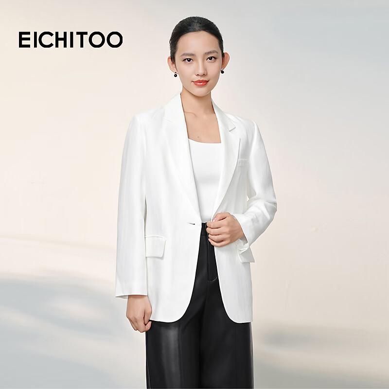 EICHITOO Women s Linen Blend Blazer M