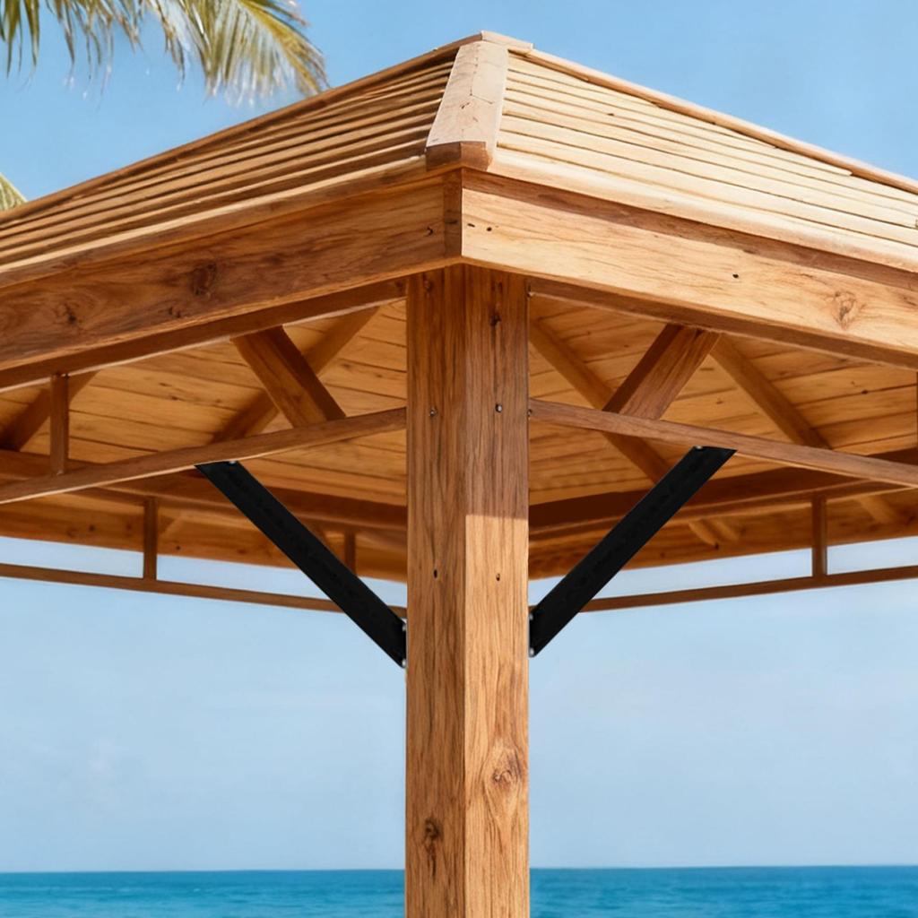 Pergola Brackets 45 Degree 2 Pieces Pergola Bracket Bookshelf Mounting Stand For Wall Corner Cabinet Headboard Counter Garage