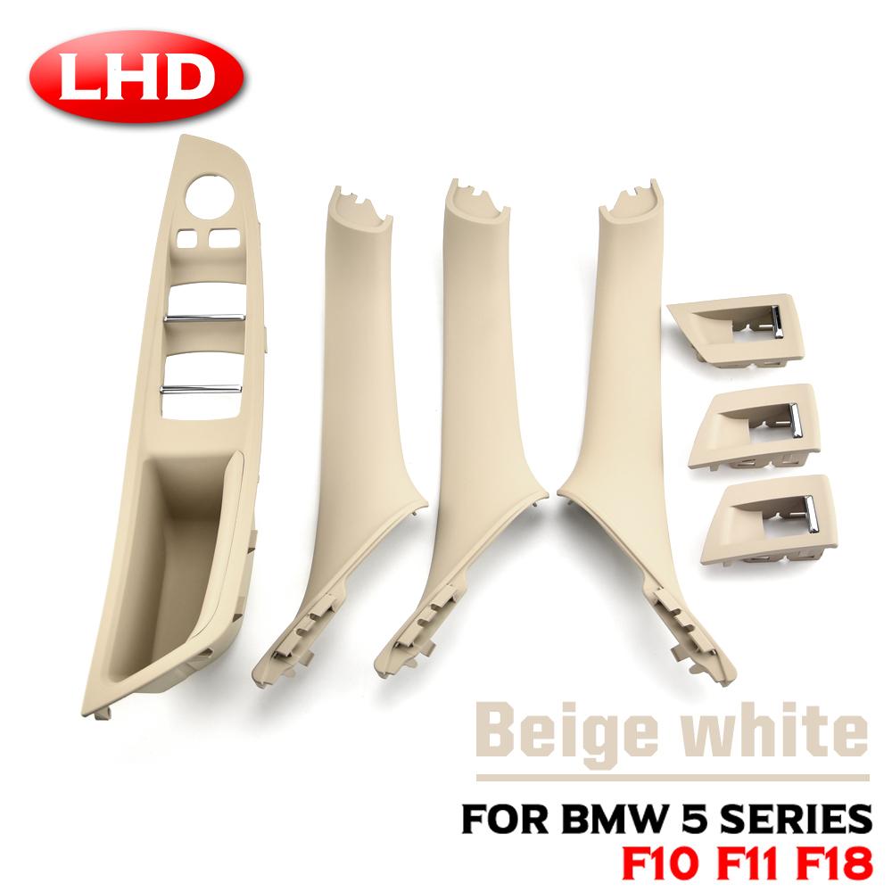 For BMW·520d xDrive·2010-2016·Inner Panel Pull Trim Cover Carbon Fiber RHD LHD Car Interior Door Handle