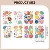 32 Pieces Easter Egg Bunny Stickers Wall Decals Gift Basket Stuffers for Festival Water